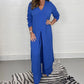 💃Spring Sale ⏳Two Piece Casual Long Top and Casual Trousers😍