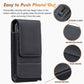 ⚡Waist Belt Cell Phone Pouch 📱 Multi-Pocket Leather Holster with Card Holder