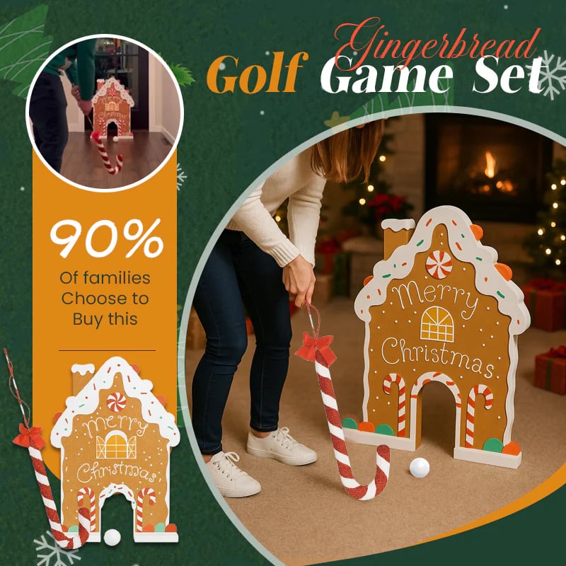 🎅🍭 Gingerbread Golf Game Set - Best Christmas Game