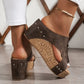 🔥Women's Wedge Sandals with Studded Details