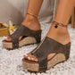 🔥Women's Wedge Sandals with Studded Details