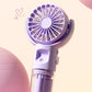 🌀✨ Portable Rechargeable Handheld Misting Fan – Nano-Mist, 4 Speeds, Type-C, Quiet