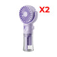 🌀✨ Portable Rechargeable Handheld Misting Fan – Nano-Mist, 4 Speeds, Type-C, Quiet
