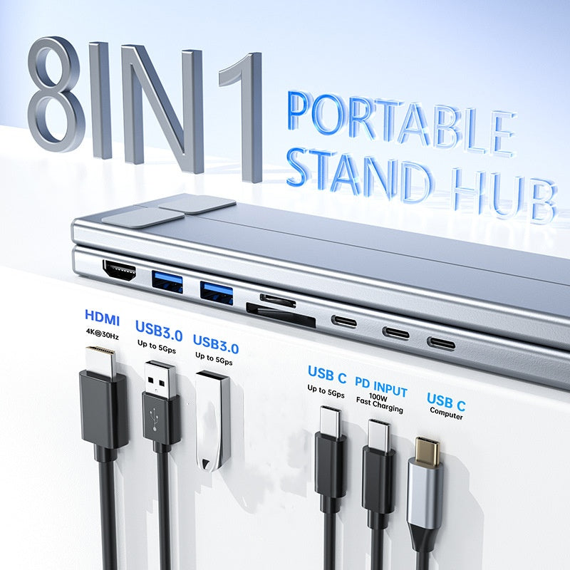 💥Limited-time offer-USB-C Docking Station Laptop Stand with 4K HDMI