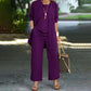💃 Elegant Women’s Relaxed Fit 3-Piece Set – Minimalist Wide-Leg Pants, Cardigan & Top in Luxe Stretch Fabric 🌟👚