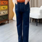 ⏳Time-limited 50% off⏰Women's Drawstring Straight-Leg Jeans with Elastic Waist👖