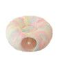 2-in-1 Foldable Indoor Soft Round Cat Tunnel Bed