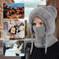 🔥Stylish Chunky Winter Knit Hat - With Warm Face Cover and Scarf