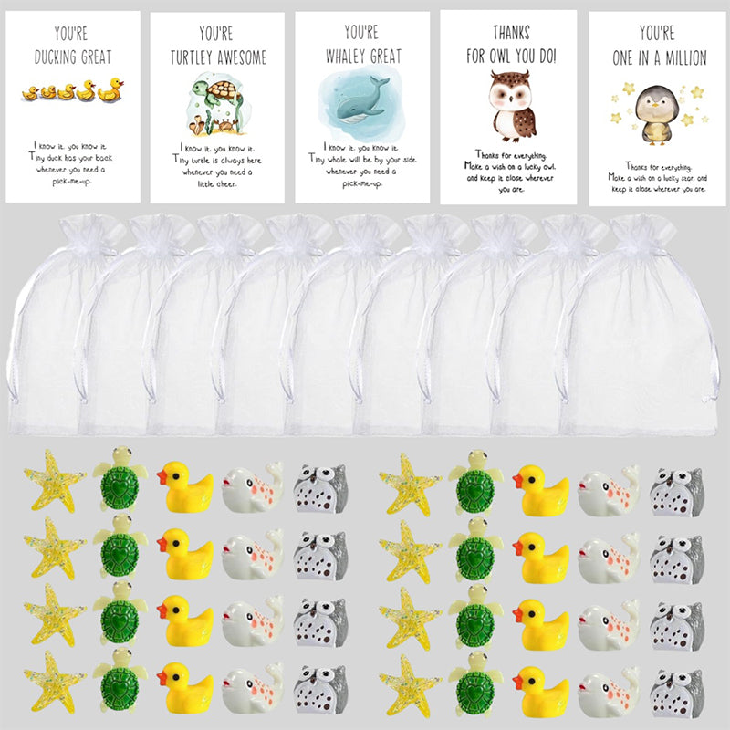 🎅25 PCS SET🎄 - Animal Pun Note Cards