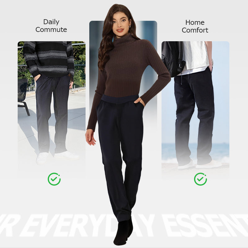 Unisex Solid Color Windproof Thermal Pants