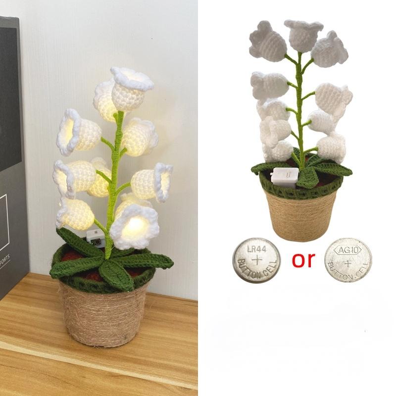 Lily Glow Crochet Lamp