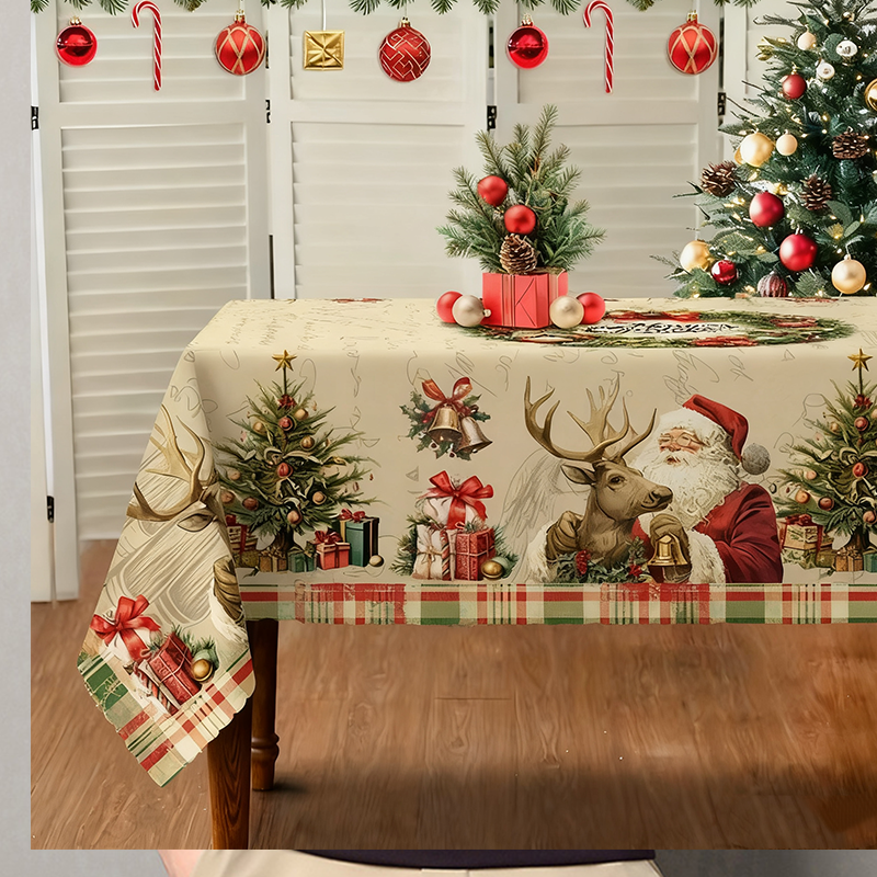 🎁Stylish Christmas Printed Tablecloth🔥