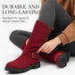 👢 Pull On & Go | Women's Slouchy Faux Suede Mid-Calf Boots