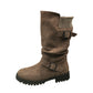 👢 Pull On & Go | Women's Slouchy Faux Suede Mid-Calf Boots