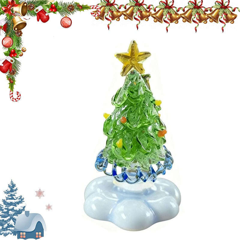 Handmade Glass Rotatable Christmas Tree Ornaments