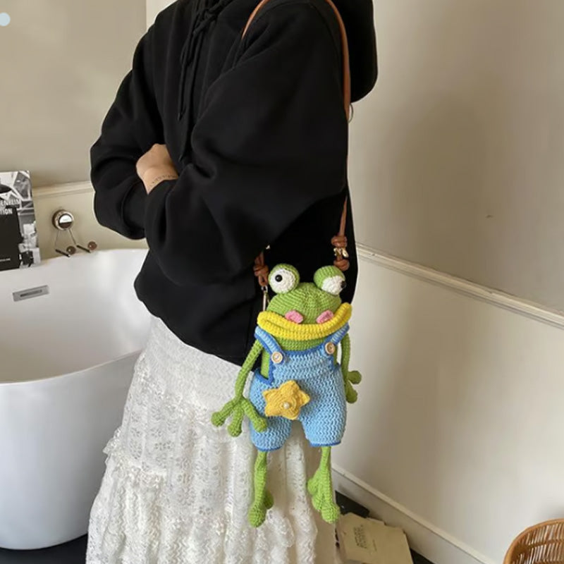 DIY Crochet Frog Phone Bag Kit