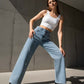 Women’s Stylish Rhinestone Embellished Jeans