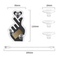 Solar-Powered Finger Heart LED Car Light
