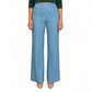 High-Waist Glitter Straight-Leg Trousers