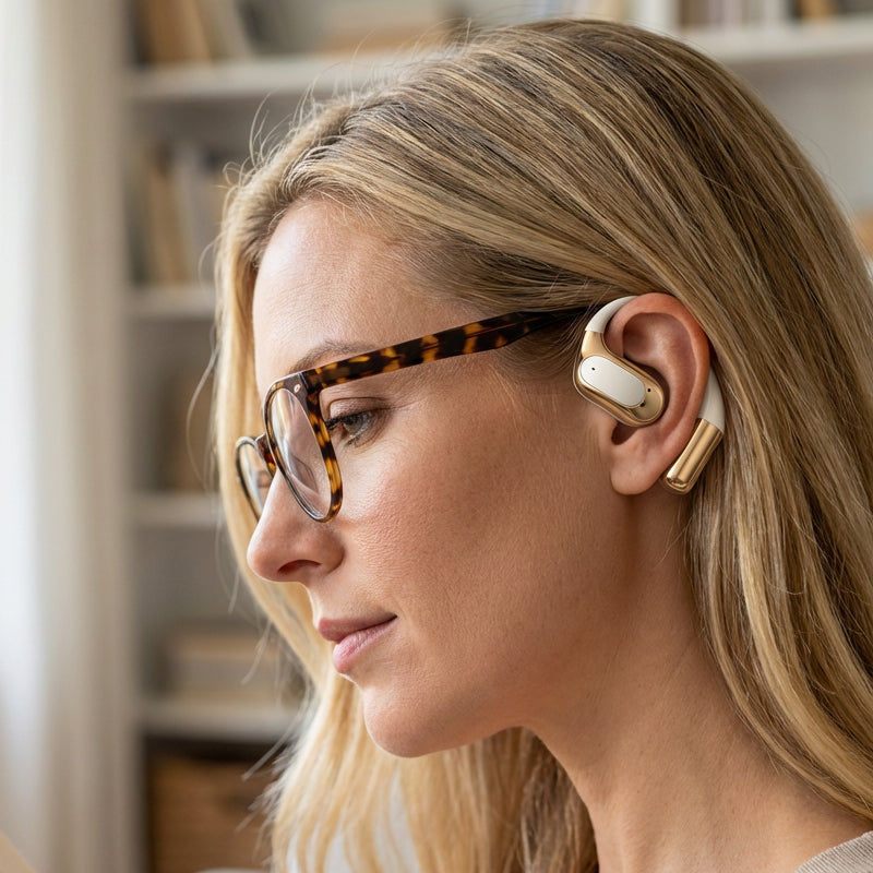🎧 Open-ear Headphones with 72-hour Battery Life, Secure Fit for Workouts and Commutes ✨