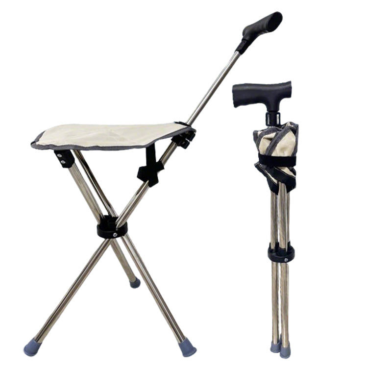 ⏳Time-Limited Special⏰2-in-1 Foldable Cane With Chair🌟 Freedom To Walk, Rest, And Explore With Ease!