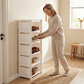 👠🚪 Vertical Shoe Rack for Entryway – Space-Saving, Sturdy Metal Frame & Easy Assembly 👟