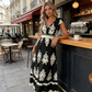 👗Women's V-Neck Baroque Print Flowy Maxi Dress