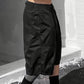 👖 Men's Plus Size Capri Pants – Wide-Leg Loose Fit, Drawstring Waist & Large Pockets ✨