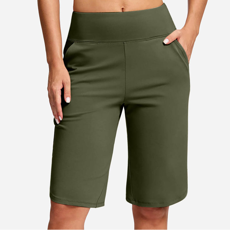 🔥Women's High-Waist Yoga Shorts with Pockets