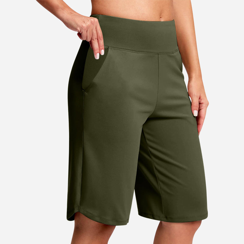 🔥Women's High-Waist Yoga Shorts with Pockets