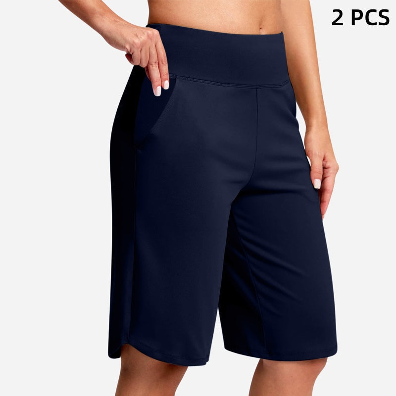 🔥Women's High-Waist Yoga Shorts with Pockets