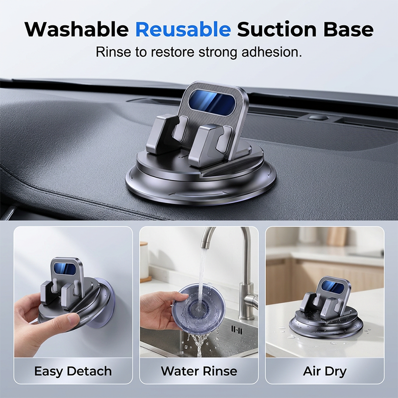 📱Rotating Dashboard Car Phone Holder – Secure, 360°, Easy Install 🔧