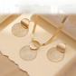 ✨ Modern Geometric Jewelry Set – Gold-Plated, Lightweight, Chic 🔶