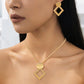 ✨ Modern Geometric Jewelry Set – Gold-Plated, Lightweight, Chic 🔶