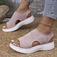 👡🌬️ Women's Breathable Knit Platform Sandals – Lightweight and Soft ✨
