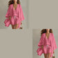 Women's Casual 3-Piece Lounge Set with Cardigan
