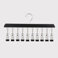 Multi-Clip Wooden Hanger for Closet Organization👔