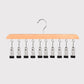 Multi-Clip Wooden Hanger for Closet Organization👔