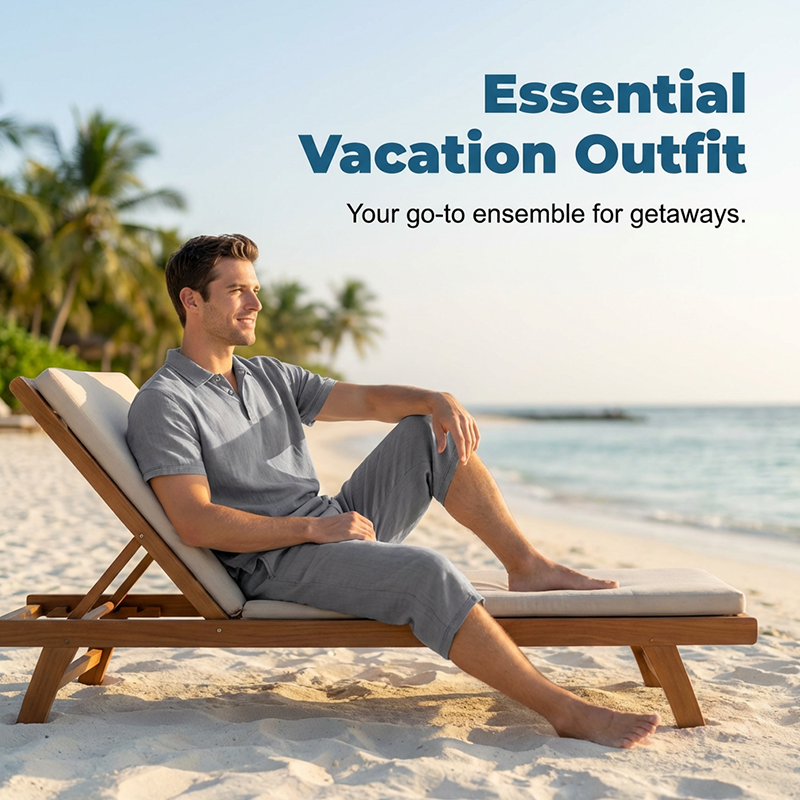 Casual Linen Shirt and Pants Set for Men – Lightweight, breathable, and relaxed fit 👖