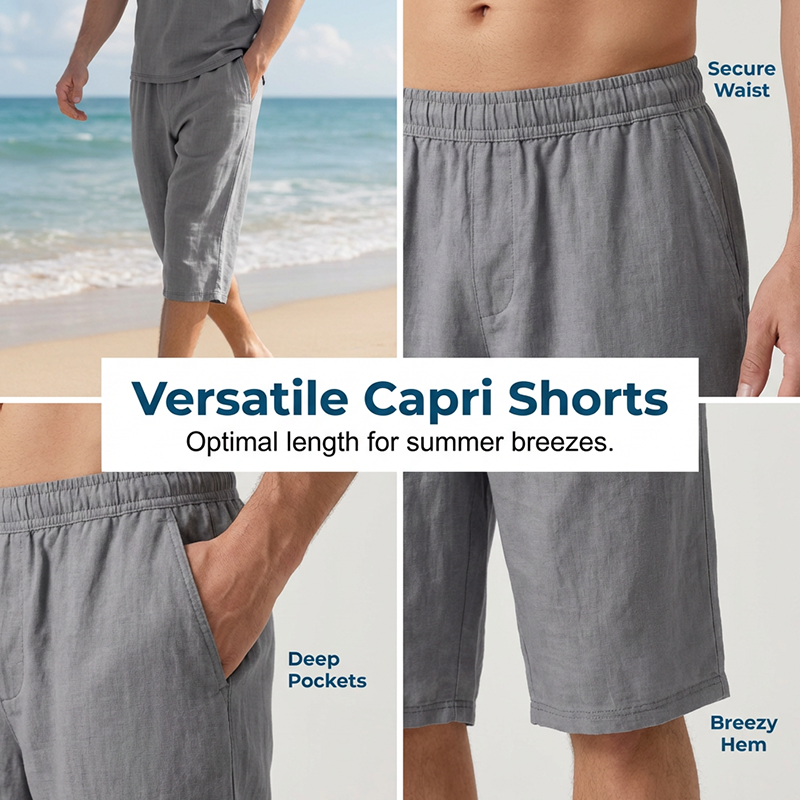 Casual Linen Shirt and Pants Set for Men – Lightweight, breathable, and relaxed fit 👖