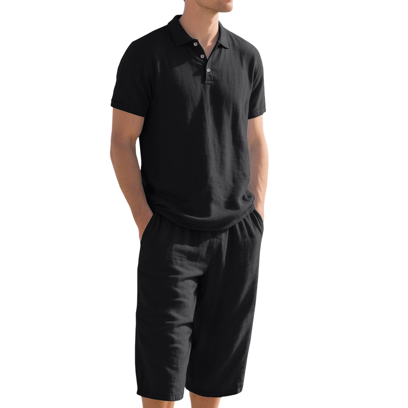 Casual Linen Shirt and Pants Set for Men – Lightweight, breathable, and relaxed fit 👖