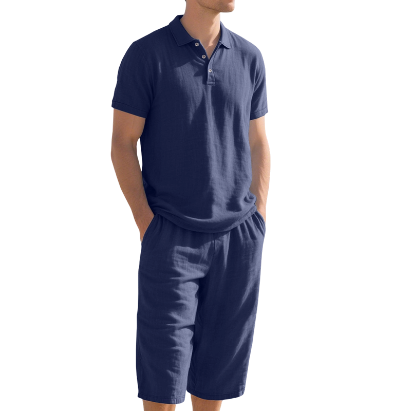 Casual Linen Shirt and Pants Set for Men – Lightweight, breathable, and relaxed fit 👖