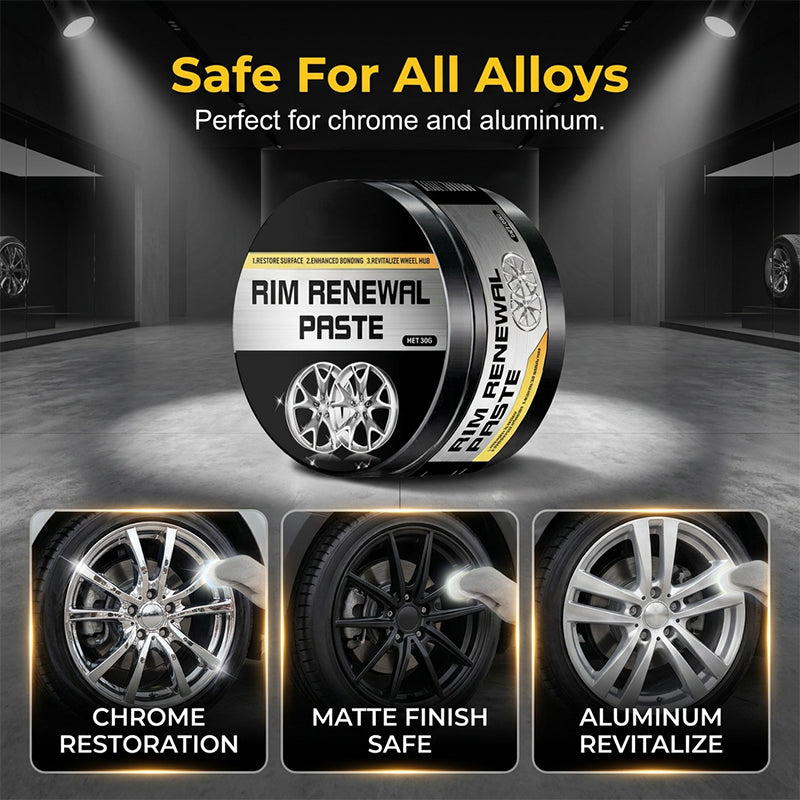 🚗✨ All-in-One Wheel Restoration Paste – Scratch Removal, Molecular Bonding, Safe for All Alloys 💎