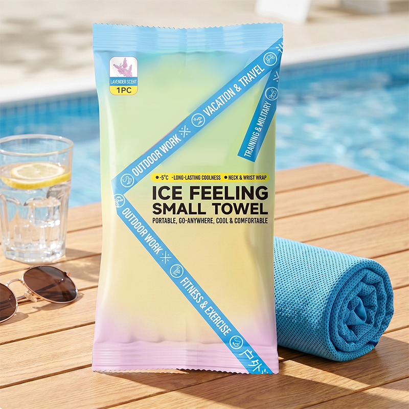 💦 Instant Cooling Towel – portable, breathable, perfect for workouts & travel!