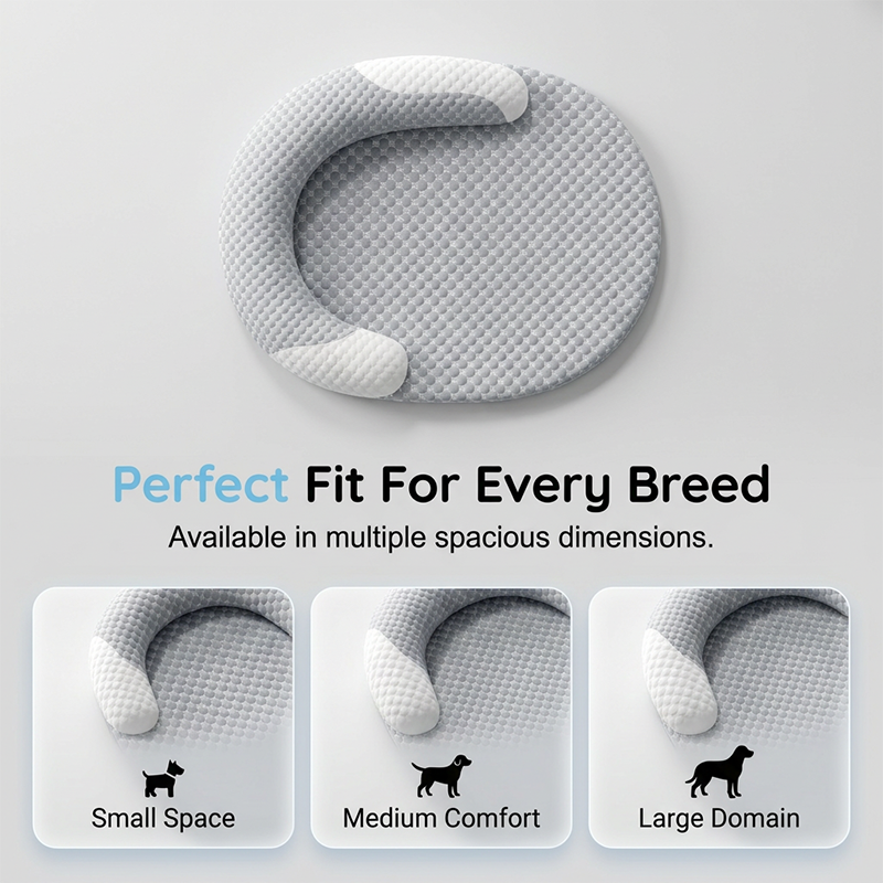 🛏️ Cooling Pet Bed with Breathable Mesh