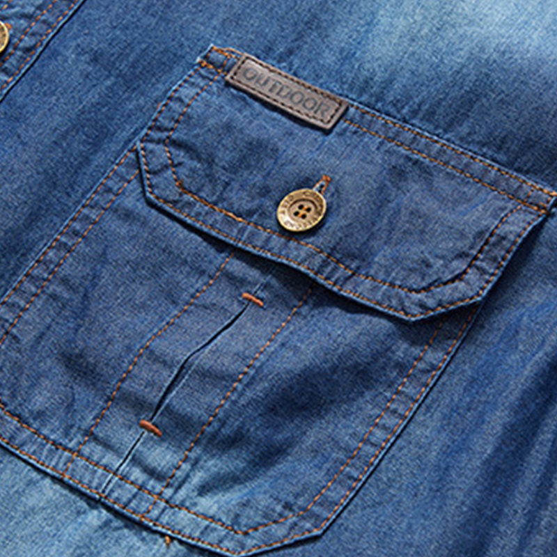 🚨 FINAL HOURS! ⏳ 50% OFF – Built to Last! 👕New Summer Men Denim Short Sleeve Shirt 💨Cool Breathable Trendy Men Clothes