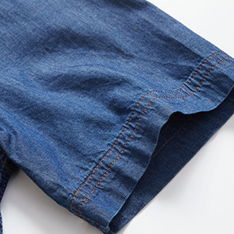 🚨 FINAL HOURS! ⏳ 50% OFF – Built to Last! 👕New Summer Men Denim Short Sleeve Shirt 💨Cool Breathable Trendy Men Clothes