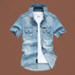 🚨 FINAL HOURS! ⏳ 50% OFF – Built to Last! 👕New Summer Men Denim Short Sleeve Shirt 💨Cool Breathable Trendy Men Clothes