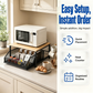 💥2-Tier Kitchen Microwave Stand with Slide-Out Drawer — Heavy-Duty Countertop Shelf