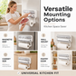 🧲 3-in-1 Magnetic Kitchen Wrap Dispenser – Built-in Cutter Plastic Wrap Foil Dispenser with Paper Towel Holder, No Drilling Wall Mount Kitchen Organizer for Fridge & Cabinet